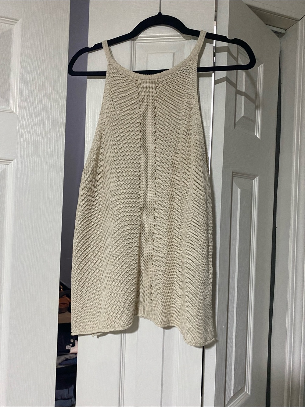 Zara Cream Knit Tank Top